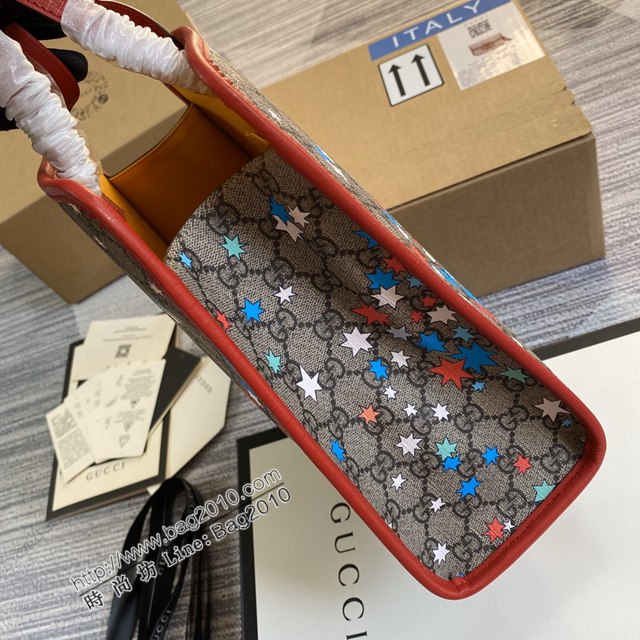 Gucci新款女包 古馳GG系列2021新款兒童托特購包購物袋 Gucci方形復古手提袋肩背包 605614  ydg3220